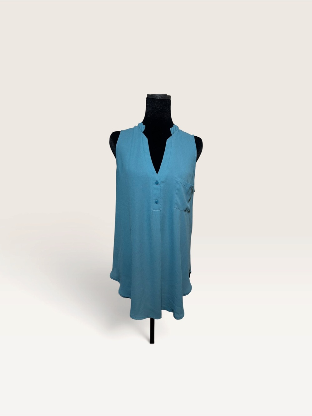 Lush Teal V-Neck Sleeveless Camisole